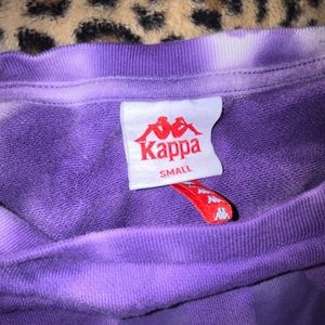 Small Purple and Orange Long Sleeve Kappa Swearshirt